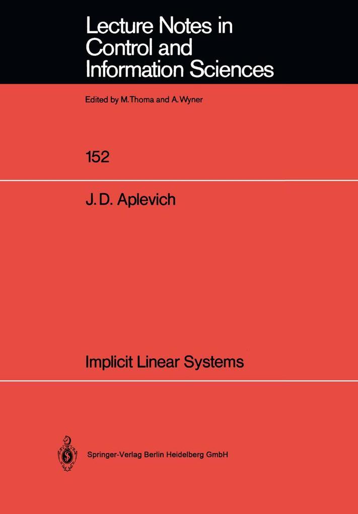 Implicit Linear Systems