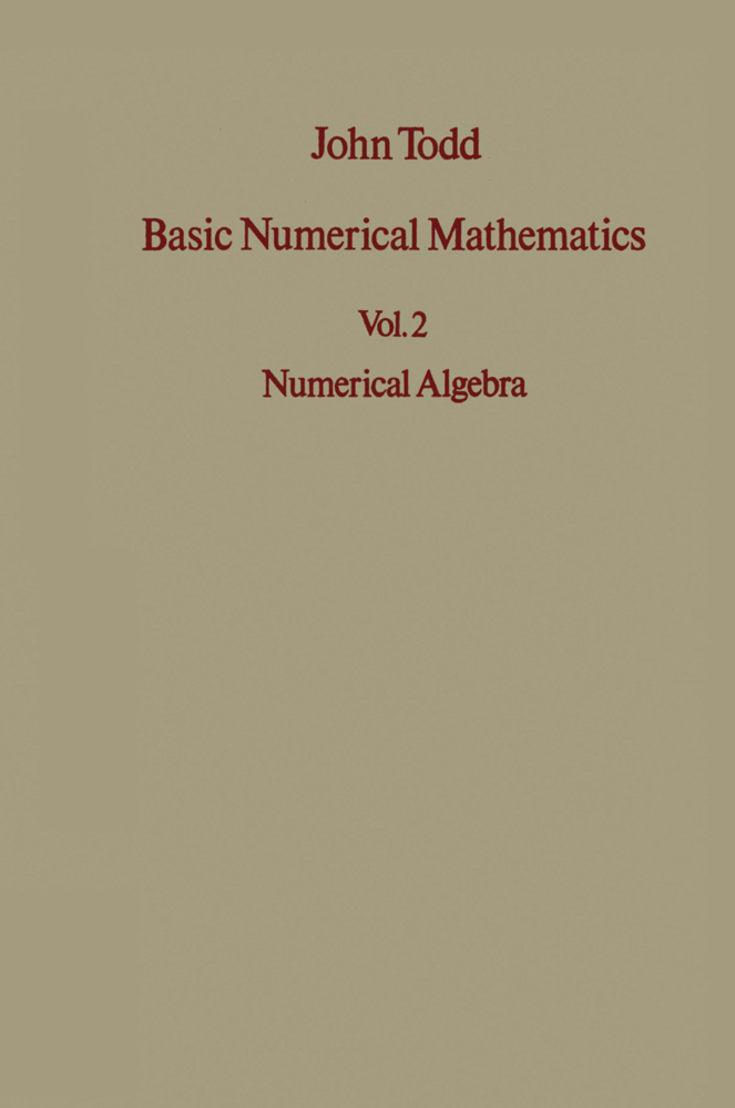 Basic Numerical Mathematics