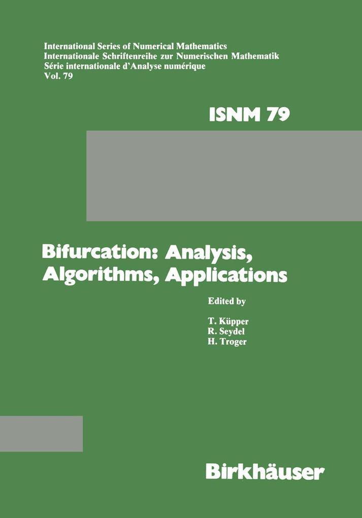 Bifurcation: Analysis Algorithms Applications
