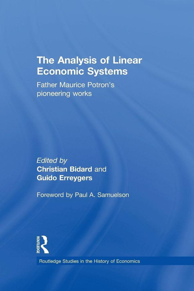 The Analysis of Linear Economic Systems