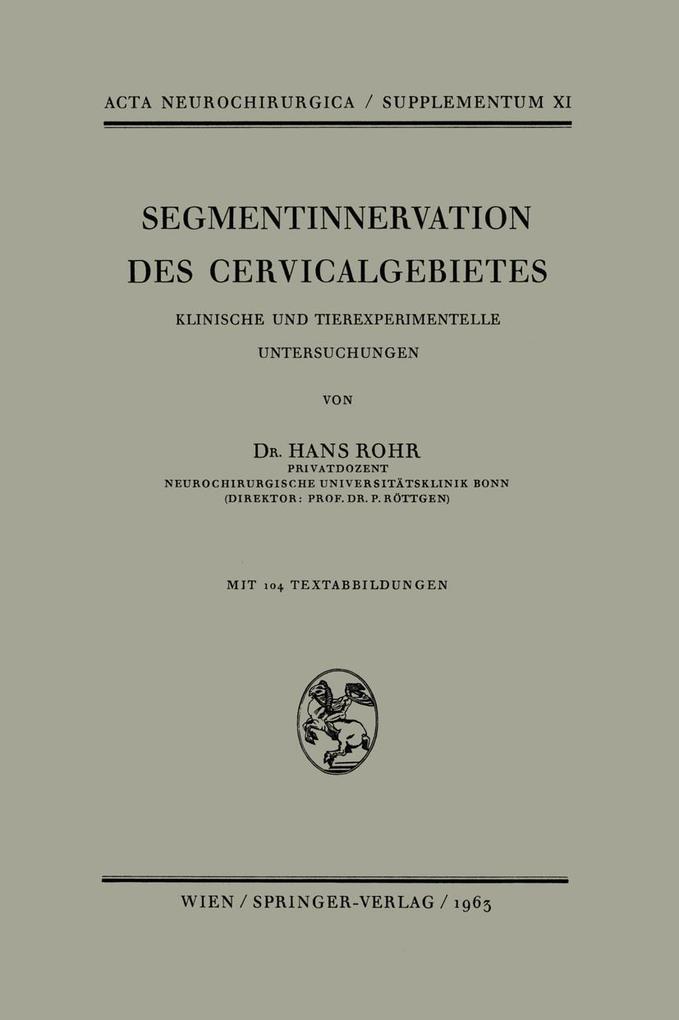 Segmentinnervation des Cervicalgebietes