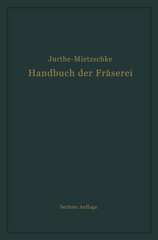 Handbuch der Fräserei