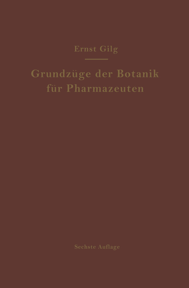 Grundzüge der Botanik für Pharmazeuten