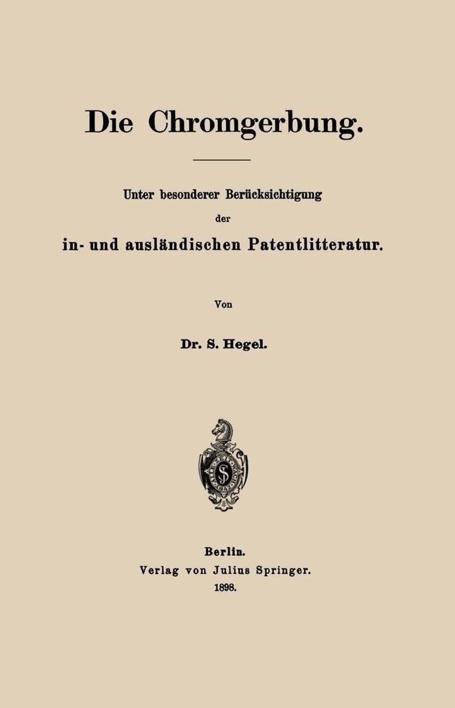 Die Chromgerbung