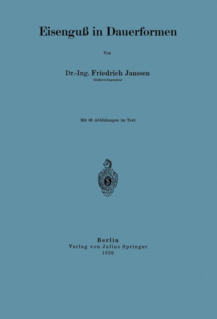 Eisenguß in Dauerformen