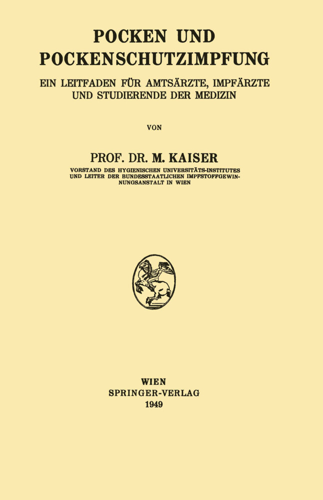 Pocken Und Pockenschutzimpfung Buch Kartoniert Marius Kaiser