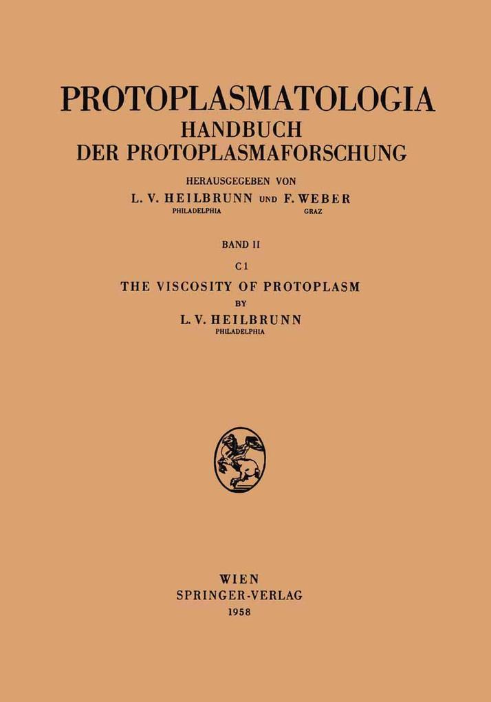 The Viscosity of Protoplasm