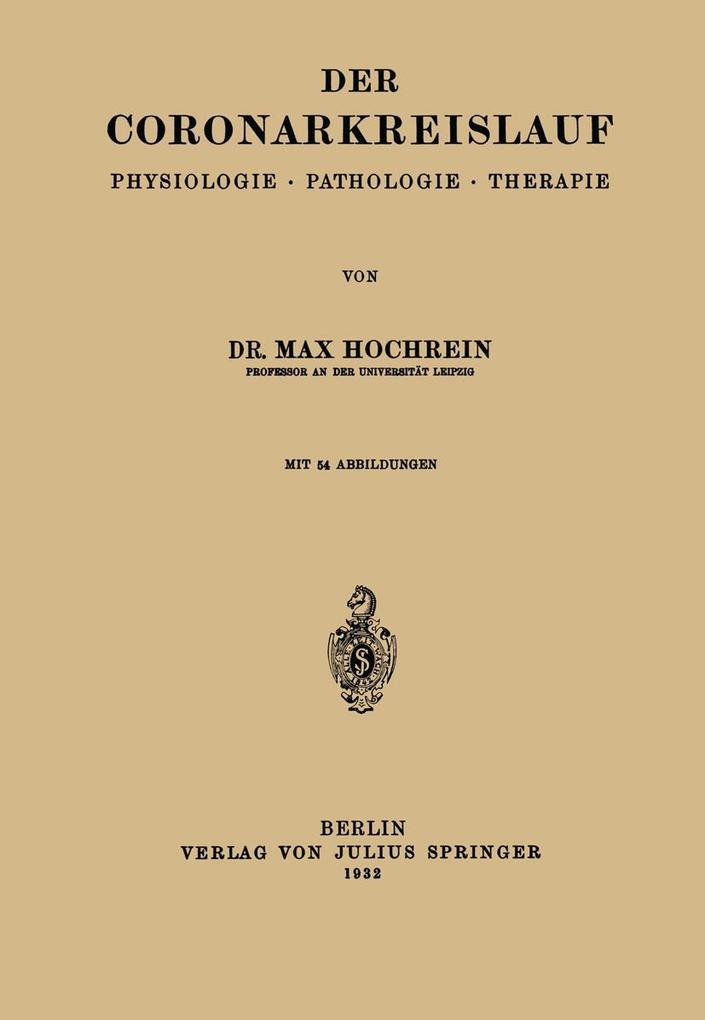 Der Coronarkreislauf