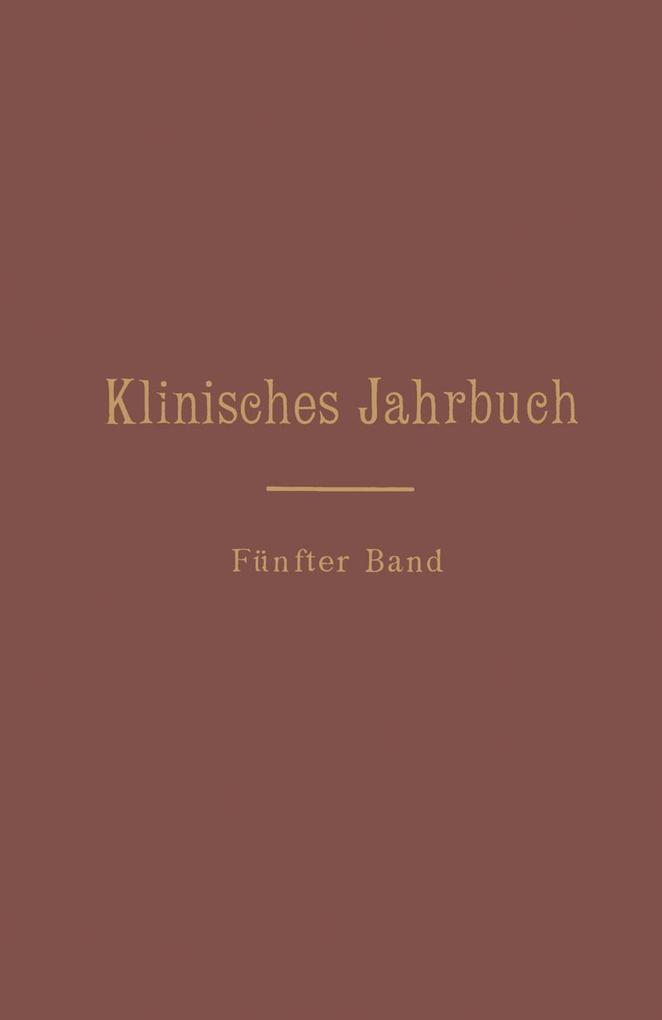 Klinisches Jahrbuch