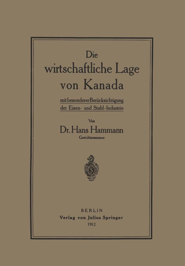 Die wirtschaftliche Lage von Kanada