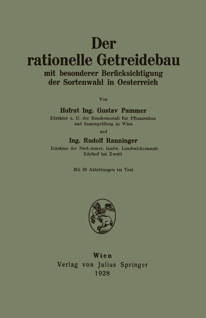 Der rationelle Getreidebau