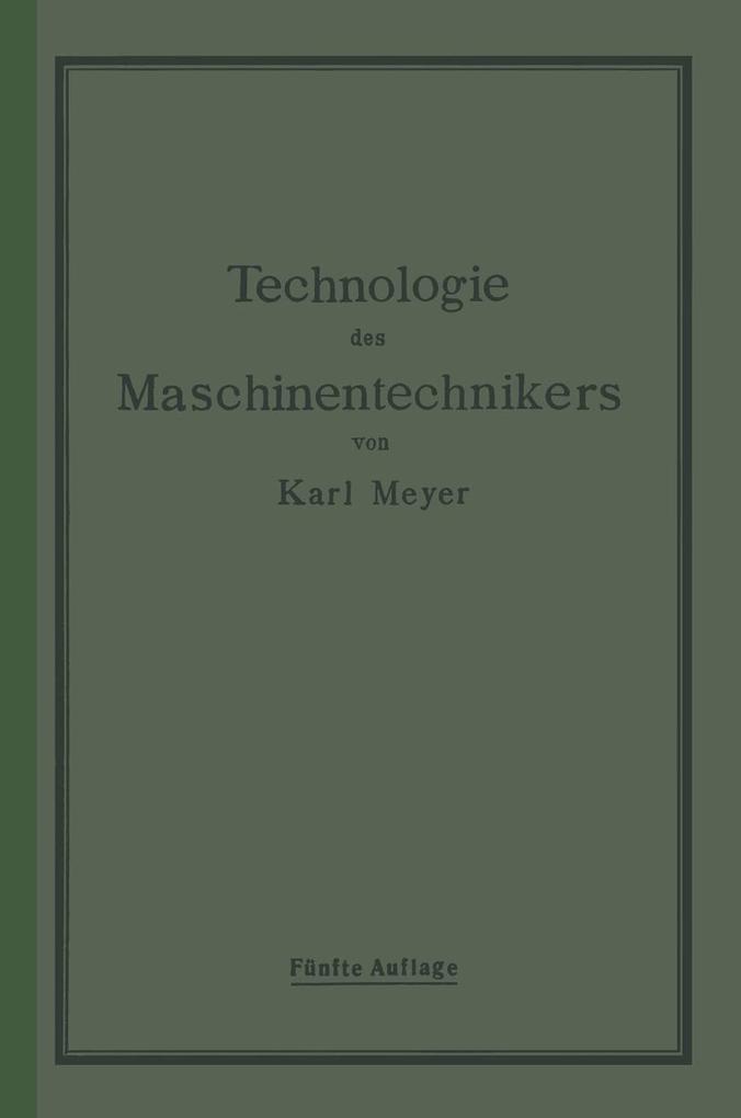 Die Technologie des Maschinentechnikers