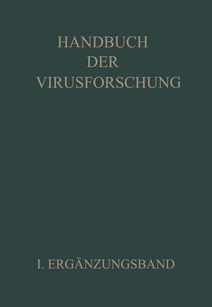 Handbuch der Virusforschung