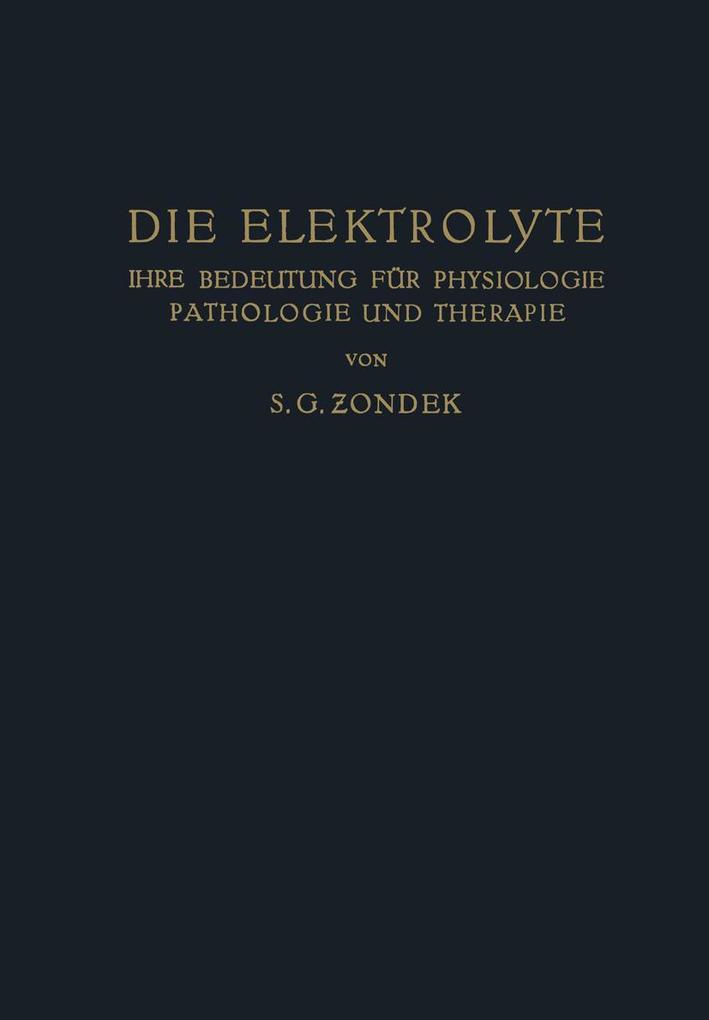 Die Elektrolyte