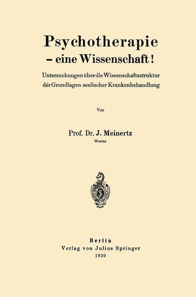 Psychotherapie - eine Wissenschaft!