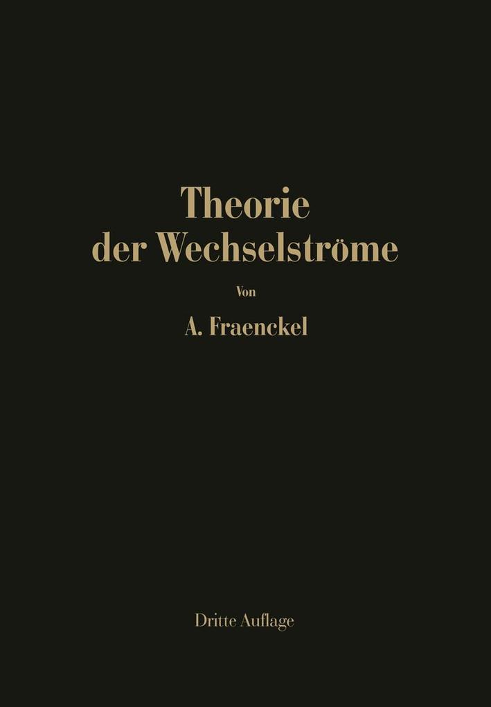 Theorie der Wechselströme