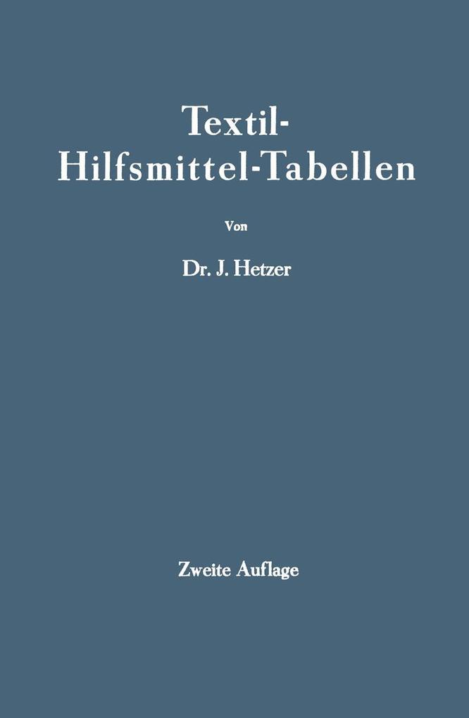 Textil-Hilfsmittel-Tabellen