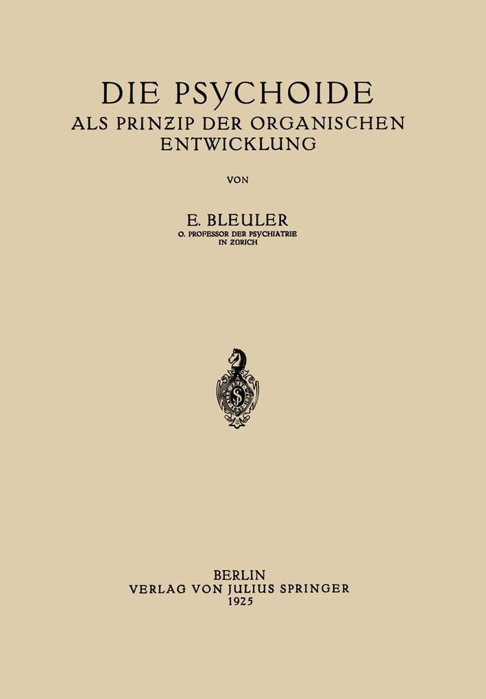Die Psychoide