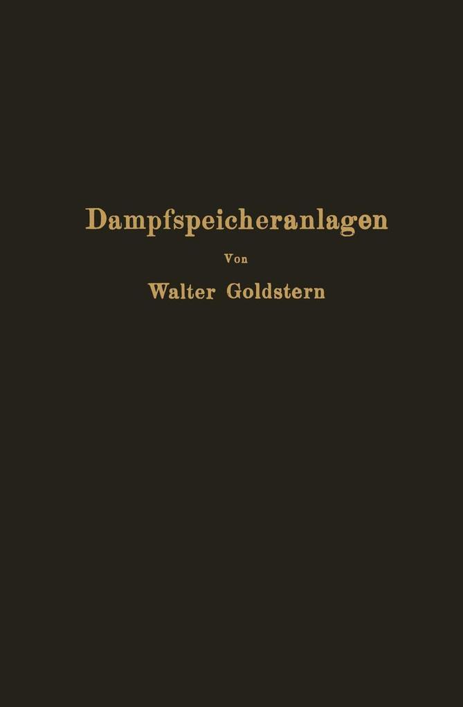 Dampfspeicheranlagen