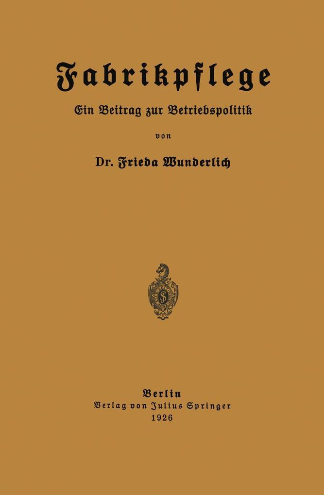 Fabrikpflege