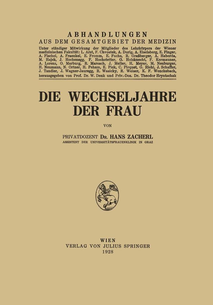 Die Wechseljahre der Frau