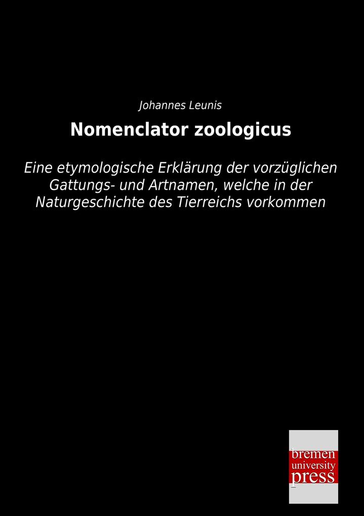 Nomenclator zoologicus