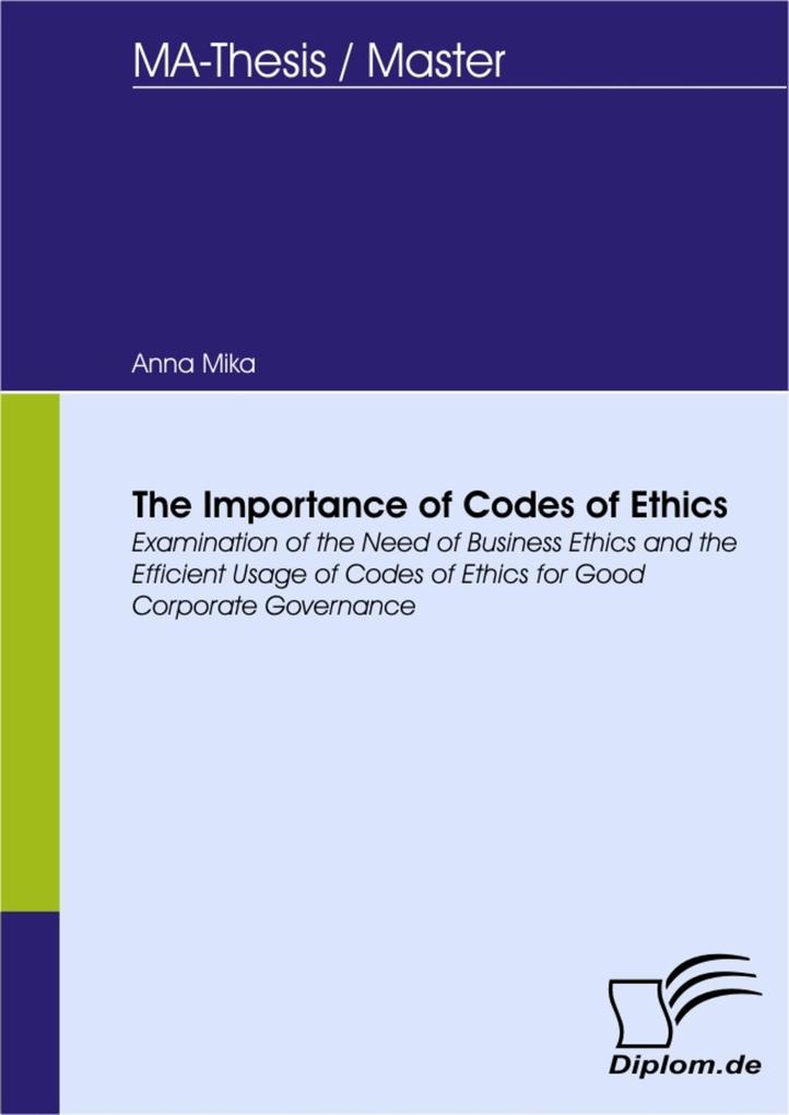 The Importance of Codes of Ethics