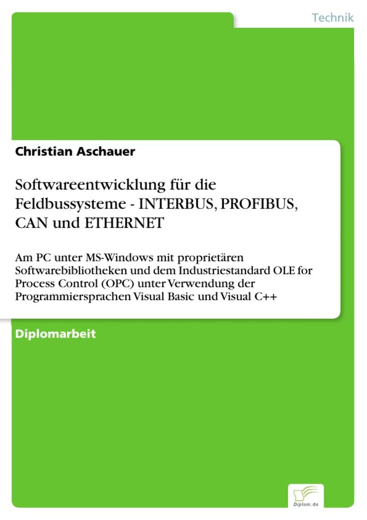 Softwareentwicklung für die Feldbussysteme - INTERBUS PROFIBUS CAN und ETHERNET