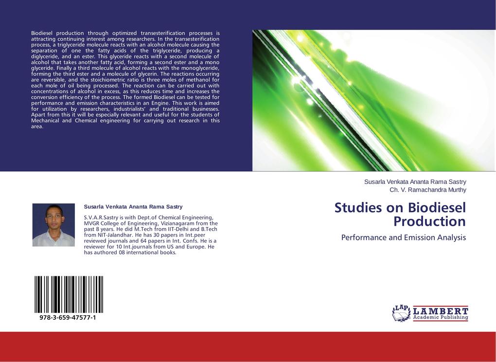 Studies on Biodiesel Production