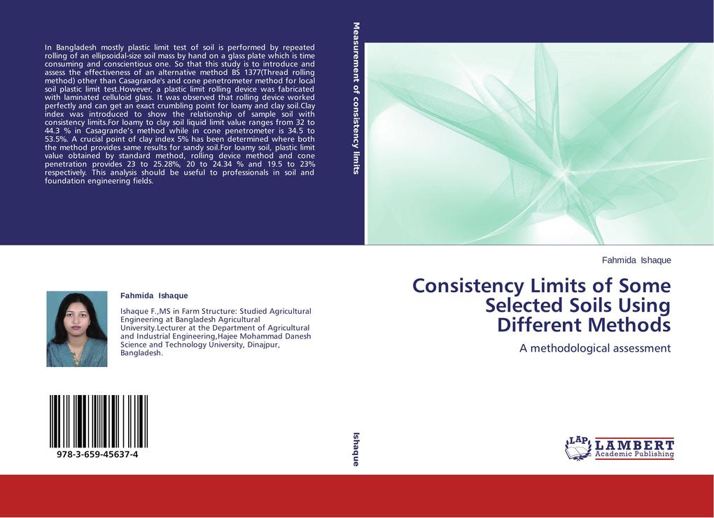 Consistency Limits of Some Selected Soils Using Different Methods