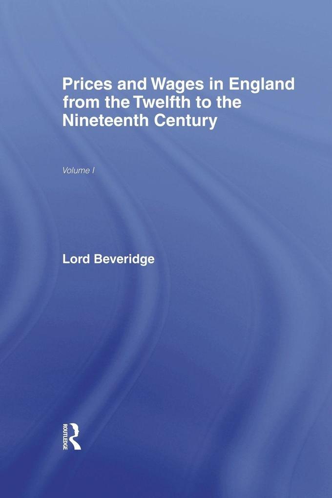 Prices and Wages in England
