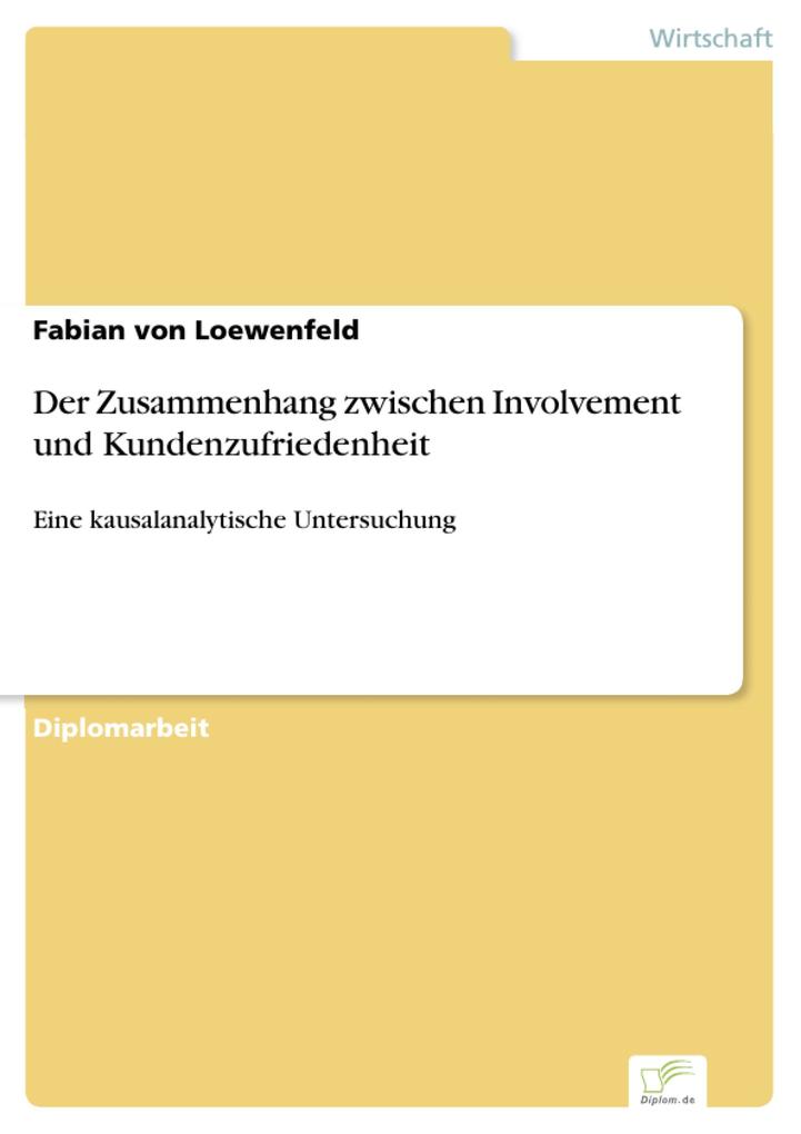 Der Zusammenhang zwischen Involvement und Kundenzufriedenheit - Fabian Von Loewenfeld