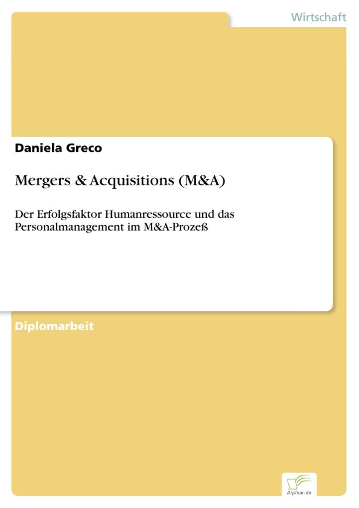 Mergers & Acquisitions (M&A) als eBook Download von Daniela Greco - Daniela Greco