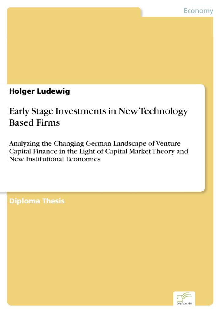 Early Stage Investments in New Technology Based Firms