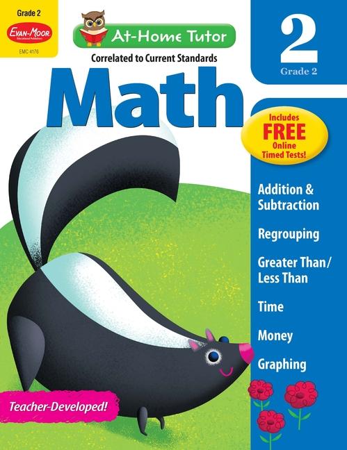 At-Home Tutor: Math Grade 2 Workbook
