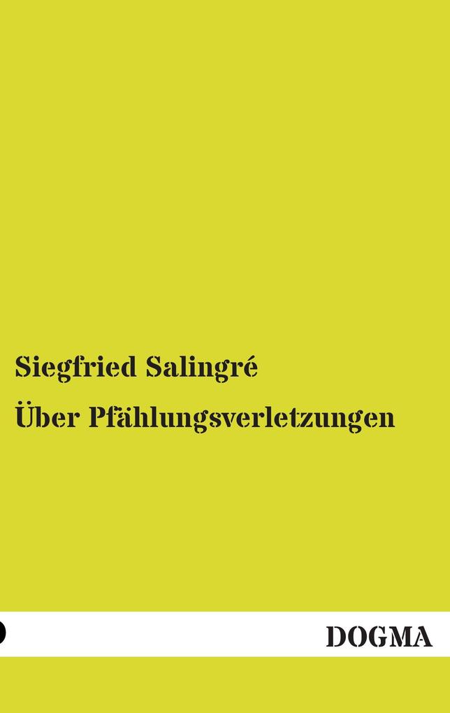 Über Pfählungsverletzungen