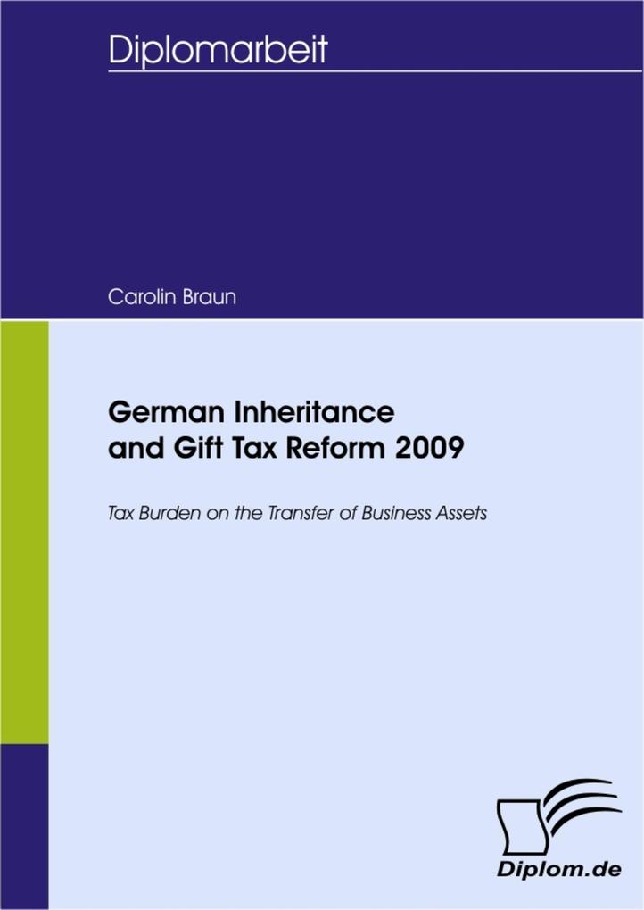 German Inheritance and Gift Tax Reform 2009