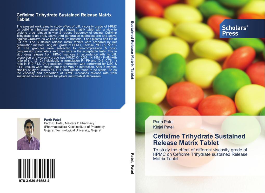 Cefixime Trihydrate Sustained Release Matrix Tablet