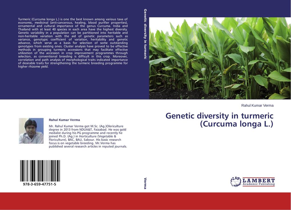 Genetic diversity in turmeric (Curcuma longa L.) - Rahul Kumar Verma