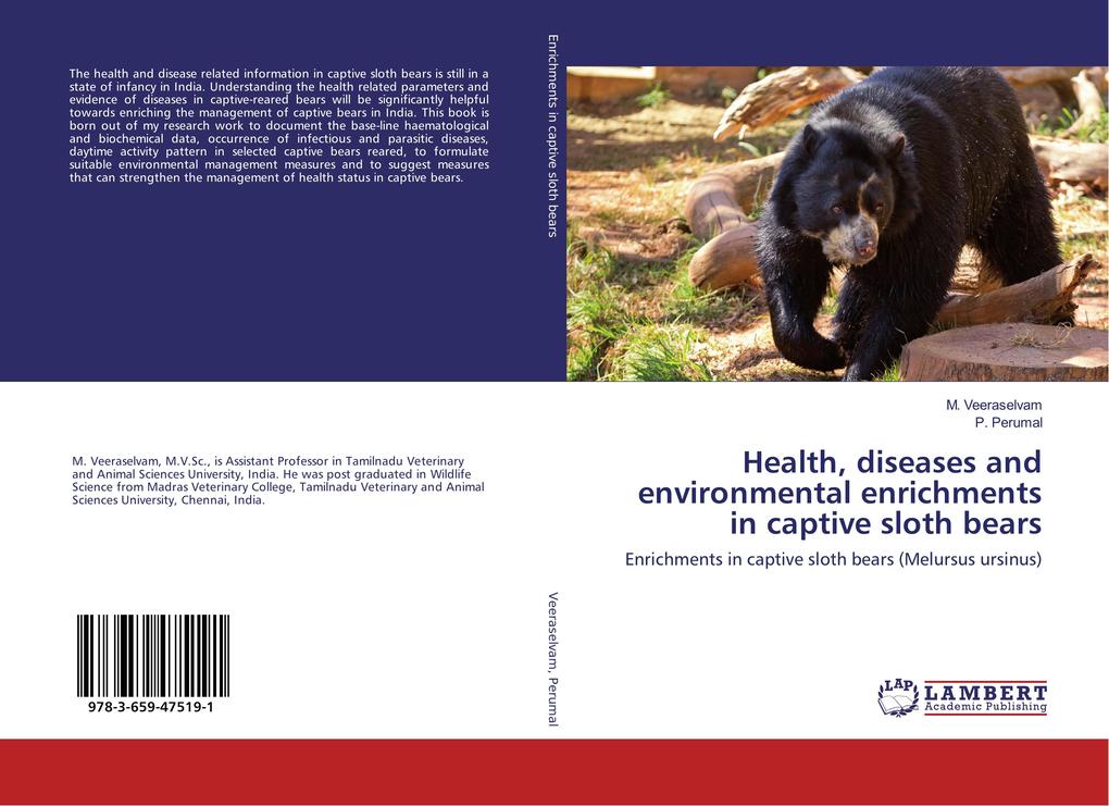 Health diseases and environmental enrichments in captive sloth bears