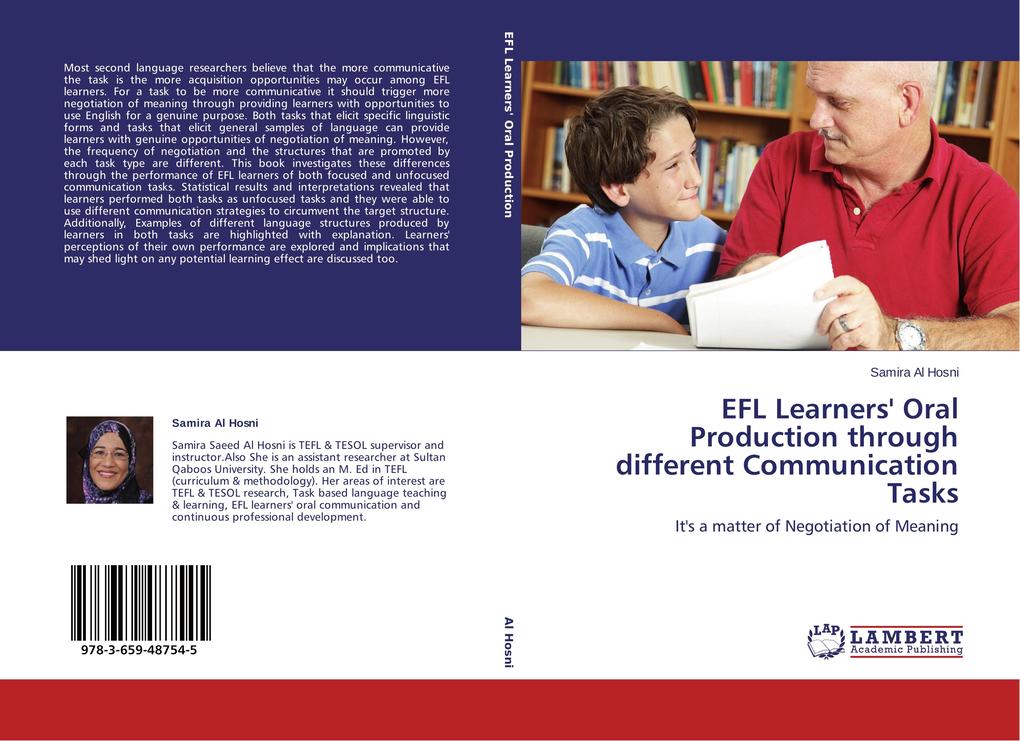 EFL Learners' Oral Production through different Communication Tasks