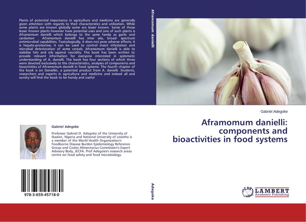 Aframomum danielli: components and bioactivities in food systems