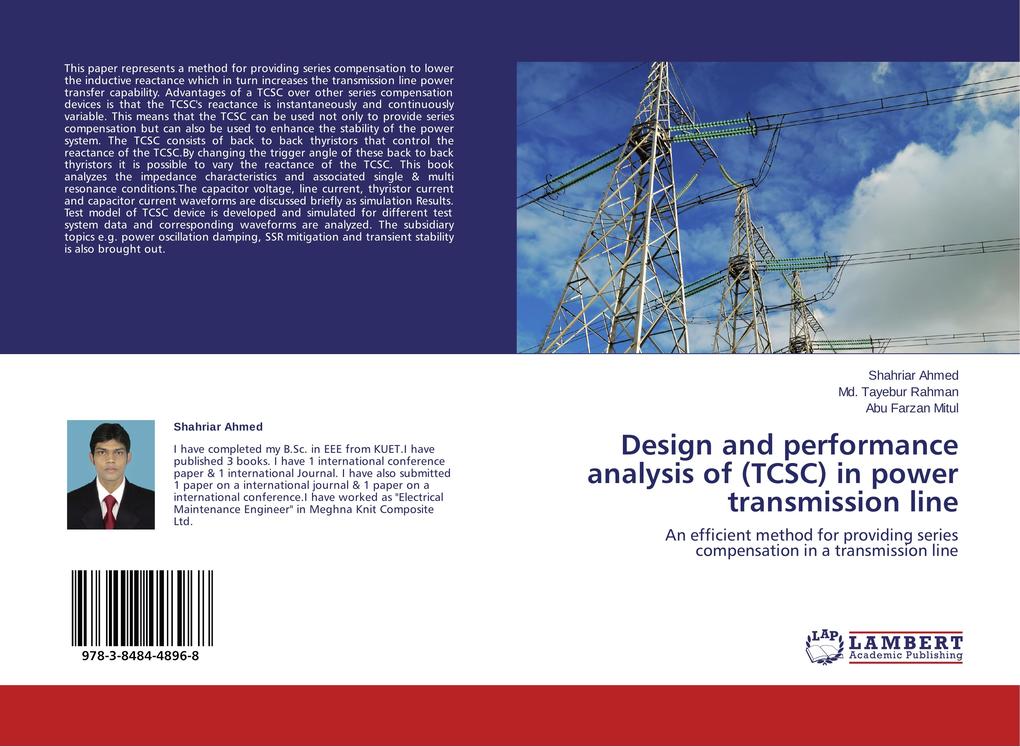 Design and performance analysis of (TCSC) in power transmission line