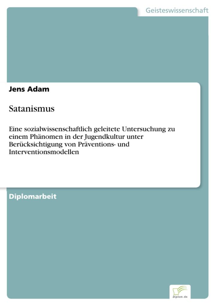 Satanismus - Jens Adam
