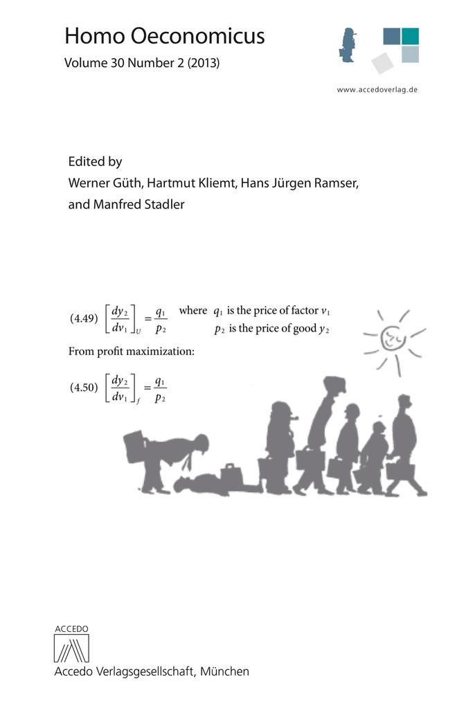 Homo Oeconomicus 30 (2)