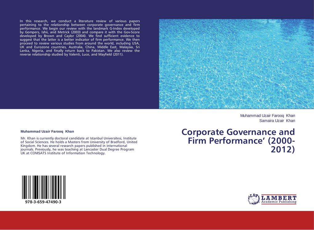 Corporate Governance and Firm Performance (2000-2012)