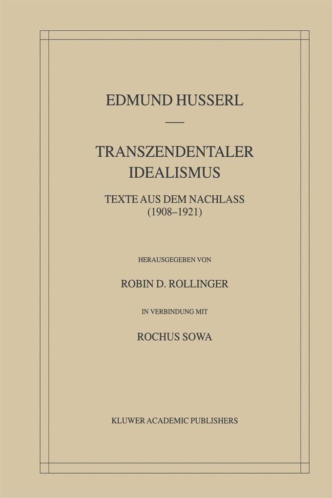 Transzendentaler Idealismus