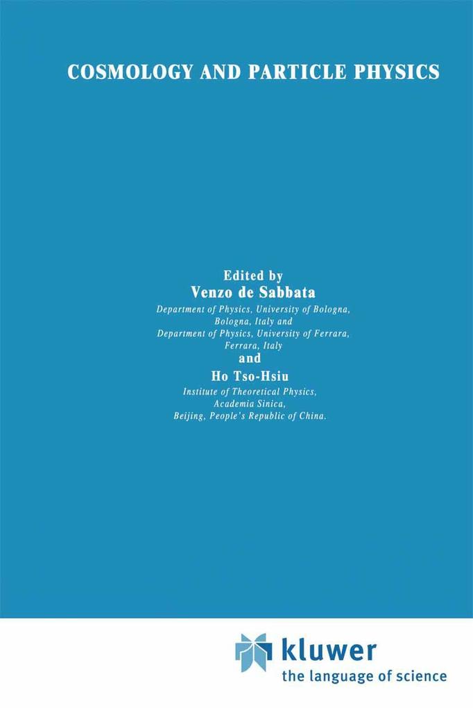 Cosmology and Particle Physics