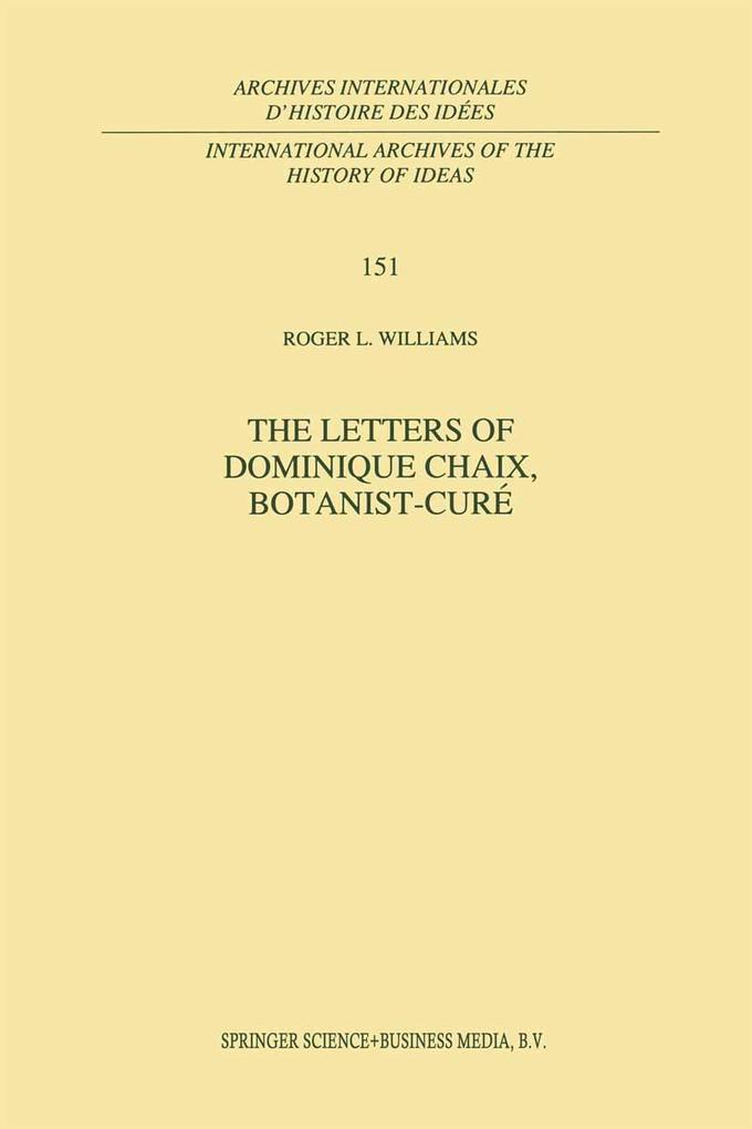 The Letters of Dominique Chaix Botanist-Curé