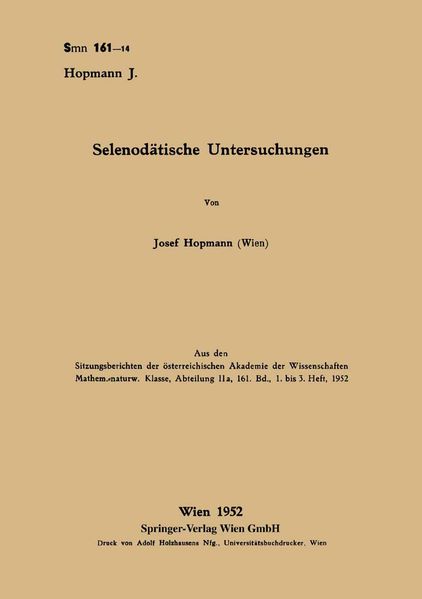 Selenodätische Untersuchungen
